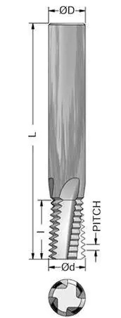 Picture of Advent Tool 142814-1CSV 28Un Carb 4Fl Threadmill Altin Threading